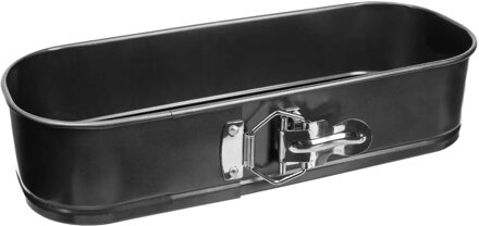 5five Taarten bakvorm/springvorm - metaal - zwart - 31 cm - 1,9L