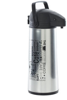 5five Thermoskan - 1,9 liter - 19 x 13 x 36 cm - RVS - isoleerkan - Koffie/thee kan