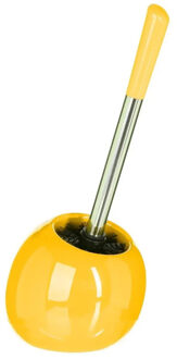 5five Toiletborstel met houder - glans geel - keramiek - 36 cm - Toiletborstels