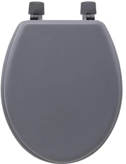 5five Toiletbril Colors - grijs - MDF/HDF hout - universeel - standaard wc bril