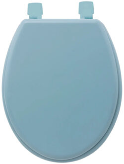 5five Toiletbril Colors - lichtblauw - MDF/HDF hout - universeel - standaard wc bril