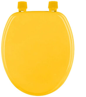 5five Toiletbril Colors - okergeel - MDF/HDF hout - universeel - standaard wc bril