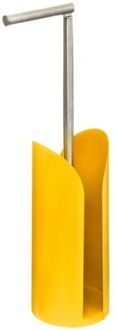 5five Toiletrolhouder - reservoir - geel - flexibele stang - 59 cm