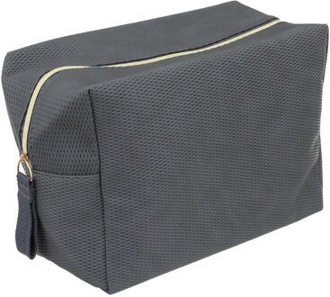 5five Toilettas/make-up etui/opberg tasje grijs 20 x 15 x 30 cm