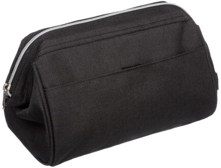 5five Toilettas/make-up - etui/opberg tasje - zwart - 15 x 28 x 16 cm - Reis/vakantie