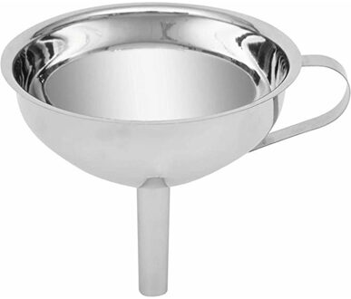 5five Trechter - met filter - rvs - zilverkleurig - 13 cm -?keuken benodigdheden