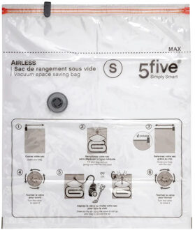 5five Vacuumzakken voor kleding/textiel - Vacuum opbergzakken - 1x stuks - transparant - 50 x 60 cm