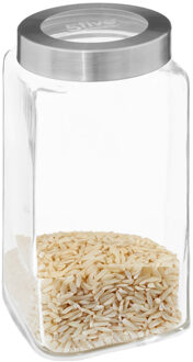 5five voedsel voorraadpot MIRO met draaideksel - glas - 2L - 11 x 23 cm - weckpot