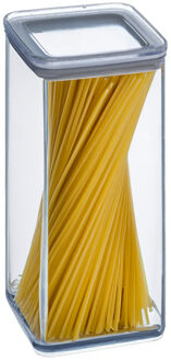 5five Voorraadpot - keuken/voedsel - kunststof - 1500 ml - luchtdichte deksel - transparant