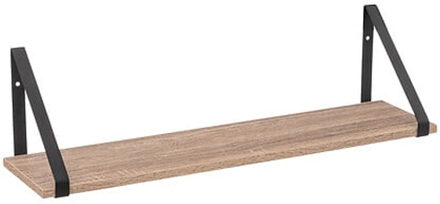 5five Wandplankje Aliaj?- zwart/beige - metaal/hout - 58 x 16 x 15 cm
