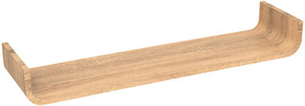 5five Wandplankje/boekenplankje Fixy?- bruin - lamellen hout look - 80 x 20 x 10 cm