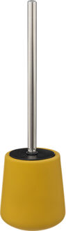 5five WC-/toiletborstel met houder - zandsteen - mosterd geel - rond
