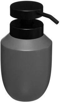 5five Zeeppomp/dispenser - kunststeen - grijs - 320 ml - navulbaar - keuken/badkamer/toilet