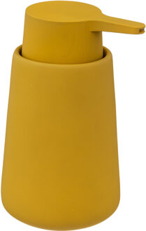 5five Zeeppompje/dispenser - keramiek - geel - 250 ml - keuken/toilet/badkamer