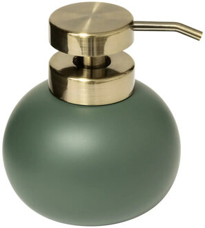 5five Zeeppompje/dispenser Savon - kunststeen - ficus groen - kunststeen - 10 x 12 cm - 400 ml