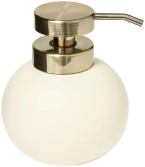 5five Zeeppompje/dispenser Savon - kunststeen - ivoor - kunststeen - 10 x 12 cm - 400 ml