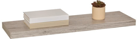 5five Zwevende wandplank Bassline - grijs eiken - 80 cm - hout - boekenplank - muurplank