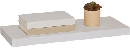 5five Zwevende wandplank Bassline - wit - 60 cm - hout - boekenplank - muurplank