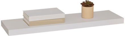 5five Zwevende wandplank Bassline - wit - 80 cm - hout - boekenplank - muurplank