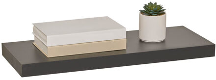 5five Zwevende wandplank Bassline - zwart - 60 cm - hout - boekenplank - muurplank