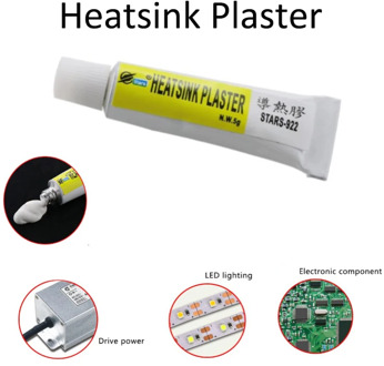 5g Heatsink Plaster Thermal Grease Adhesive Cooling Paste Strong Adhesive Compound Glue For Electronics Instruments Heat Sinks