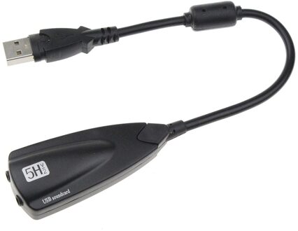 5HV2 Externe Usb Geluidskaart 7.1 Kanaals Usb 3D Ch Virtual Kanaals Geluid Audio Adapter Tarjeta de Sonido
