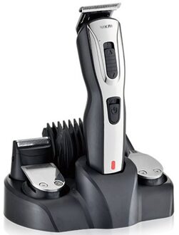 5in1 Grooming Kit Tondeuse Baard Trimeer Tondeuse Voor Mannen Stoppels Gezicht Trimmer Hoofd Elektrische Haar Snijmachine Kapsel