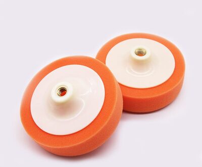 5Inch 125Mm Auto Polijsten Pad Voor Polijstmachine Spons Wiel Waxen Oranje Auto Accessoires Polijsten Disc Wassen Onderhoud