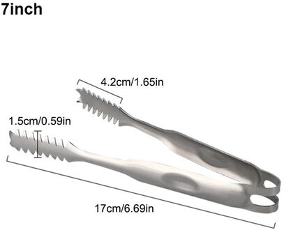 5Inch 7Inch 9Inch Rvs Voedseltangen Keukengerei Anti Warmte Ijs Tang Brood Clip Gebak Klem barbecue Keuken Gereedschap