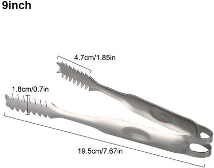 5Inch 7Inch 9Inch Rvs Voedseltangen Keukengerei Anti Warmte Ijs Tang Brood Clip Gebak Klem barbecue Keuken Gereedschap