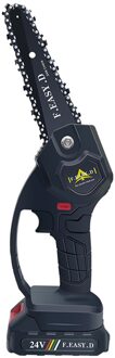 5Inch Mini Elektrische Kettingzaag Draadloze Handheld Snoeizaag Draagbare Batterij Hout Cutter Huis Tuin Logging Power Tool 24V UK