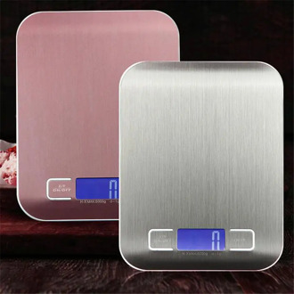 5kg~10kg/1g Baking Electronic Scale Stainless Steel Digital Electronic Kitchen Food Diet Scale Rechargeable Scales Dropshipping
