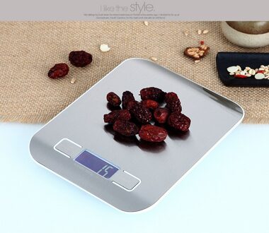5Kg/10Kg Digitale Keukenweegschaal Rvs Weegschaal Voedsel Schaal Balance Meten Lcd Weegschalen elektronische Zilver / 10Kg