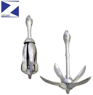 5Kg Boot Fitting Vouwen Dreg Marine Anker Carbon Staal Thermisch Verzinkt