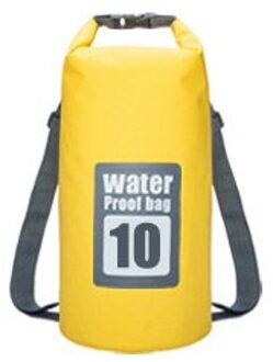 5L/10L/15L/20L Waterdichte Zakken Dry Pvc Tas Waterdichte Rugzak Sport Bag Rafting Zwemmen Rugzakken Ondoordringbare organizer geel 10L