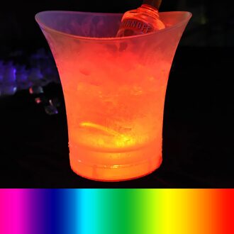 5L 4 Color Led Ijsemmer Licht Up Champagne Bier Emmer Houder Bars Nachtclubs Bars Night Party Waterdichte Plastic MULTI