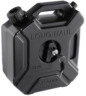 5L Diesel Benzine Brandstoftank Olie Container Zwarte Auto Motorcycle Spare Benzine Olie Tank Backup Brandstof-Kannen met Lock & Key