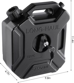 5L Diesel Benzine Brandstoftank Olie Container Zwarte Auto Motorcycle Spare Benzine Olie Tank Backup Brandstof-Kannen Met Slot sleutel Brandstoftoevoer