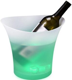 5L Glowing Led Ijsemmer 7-Kleur Champagne Wijn Drinkt Bier Ijs Koeler Voor Restaurant Bars Nachtclubs Ktv Pub party