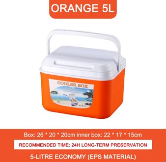 5L Koelkast Outdoor Picknick Vriezer Warmte Behoud Draagbare Koelbox oranje