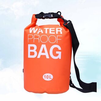5L Opblaasbare Zak 500D Waterdichte Pvc Gear Bags Outdoor Mesh Stof Sport Boei Voor Varen Kajakken Vissen Rafting Zwemmen Ca oranje