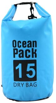 5L Waterdichte Dry Bag Grote Capaciteit Storage Pack Voor Outdoor Camping Drifting Zwemmen Rafting Kajakken Rivier Trekking Tassen licht blauw