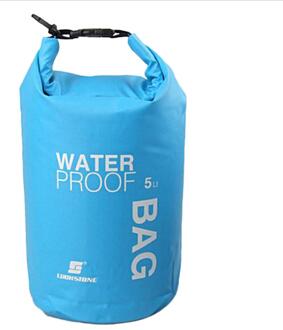 5L Waterdichte Grote Capaciteit Pouch Dry Bag Sack Voor Camping Drifting Zwemmen Rafting Kajakken Rivier Trekking Tassen Telefoon Opslag blauw