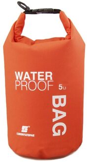 5L Waterdichte Grote Capaciteit Pouch Dry Bag Sack Voor Camping Drifting Zwemmen Rafting Kajakken Rivier Trekking Tassen Telefoon Opslag oranje