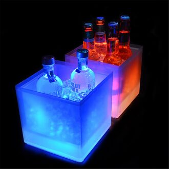 5L Waterdichte Led Kleur Veranderende Plastic Ijsemmer Bars Nachtclubs Led Light Up Champagne Bier Emmer Bars #33