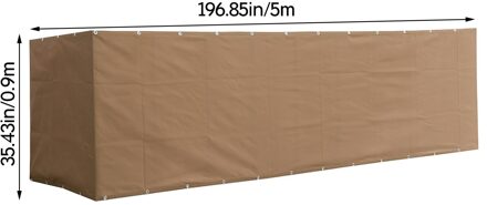 5M × 0.9M Moeder Dag Zomer Balkon Privacy Gordijn Hek Zonnescherm Regen Proof Decoratieve Cord Thuis decoratie Accessoires