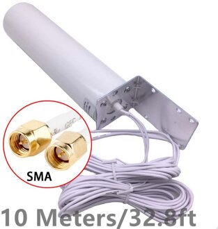 5M 10M Externe Antenne 4G Router Antennes Sma CRC9 Omni Antenne 3G TS9 Dual Connector Lange kabel Voor Huawei Zte Routers Modem 10M SMA connector