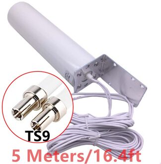 5M 10M Externe Antenne 4G Router Antennes Sma CRC9 Omni Antenne 3G TS9 Dual Connector Lange kabel Voor Huawei Zte Routers Modem 5M TS9 connector