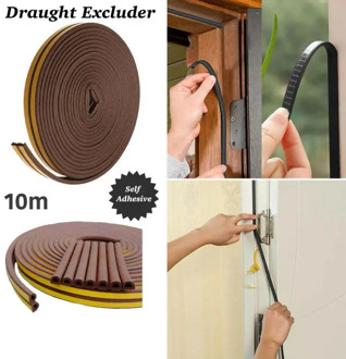 5m 10m Flexible Door Sealing Strip Guard Sealer Stopper Door Weatherstrip Guard Wind Blocker Sealer Stopper Window Seal
