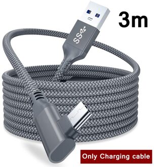 5M 3M USB-C Lading Kabel Voor Oculus Quest 2 Link Data Transfer Fast Kosten Kabels Voor Quest2 Vr virtual Reality Accessoires Set 3m kabel